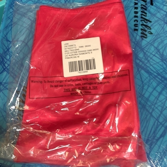 Urban Outfitters Pink Satin Diamante Mini Skirt size M NWT - Picture 7 of 9